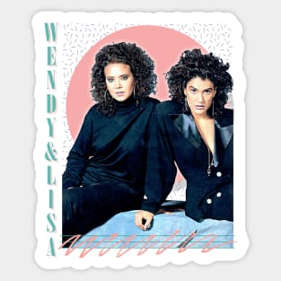 Wendy & Lisa //// Retro Fan Design Sticker